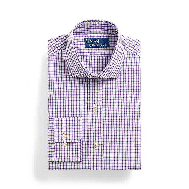 Polo Ralph Lauren Custom Fit Tattersall Poplin Shirt image number 2